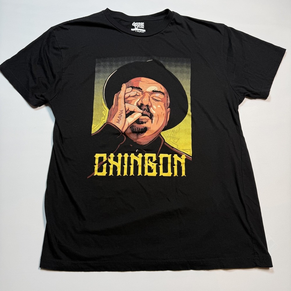 George‎ Lopez Chingon Shirt Mens Large Black Graphic Tee Comedy Merch Official